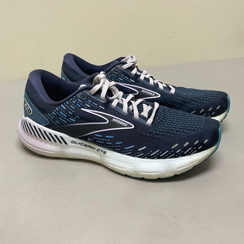 Brooks Adrenaline GTS‎ 20 Running Shoes Women 10.5 B Blue Sneakers 1203701B499